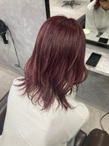 ピンクベージュカラーリング - GLADGE池袋/ダブルカラー/ブリーチ掲載