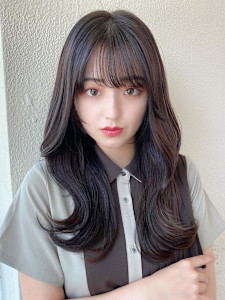 シャギーレイヤー韓国ワンホンヘアシースルーぱっつん前髪 - AFLOAT/L 錦糸町【アフロートエル】掲載