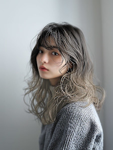 前髪/アンブレラカラー/こなれミディ/イメチェン/ウェーブパ - Atria 横浜【アトリア】掲載