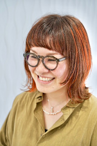 外ハネミディアム＆オレンジハイライト - piquetoile掲載