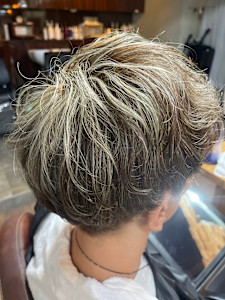 白髪ボカシメッシュ