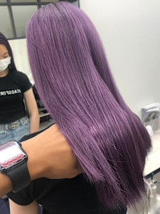 バイオレット　ケアカラー　髪質改善　ダメージレスブリーチ - N° rico 名駅掲載