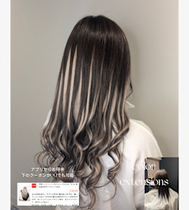 黒✕ハイライトで明るくイメチェン - Bulansis Hair掲載