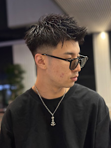 スパイキーショート×フェード - ヒロ銀座 BARBER SHOP 新宿店掲載