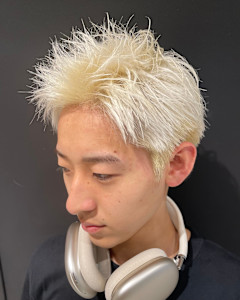 ホワイトスパイキーショート - ヒロ銀座BARBER SHOP 大宮店掲載