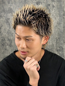 ツーブロスパイキーショート - ヒロ銀座BARBER SHOP 大宮店掲載