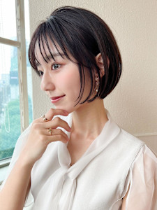 グレージュショートボブ30代40代50代ひし形シルエット - AFLOAT/L 錦糸町【アフロートエル】掲載