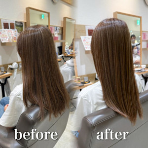 白髪ぼかし細めハイライト30代40代50代セミディ - Mira by KENJE掲載