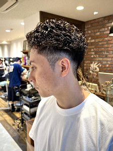 【大村指名】メンズカット刈り上げシャドウパーマヘッドスパ - bococa by KENJE/メンズカット｜フェード掲載