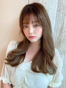 シャギーレイヤー韓国ワンホンヘアシースルーぱっつん前髪 - AFLOAT/L 錦糸町【アフロートエル】掲載