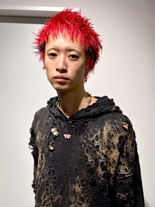 スパイキーショート/デザインカラー/レッド&ブラック - NOBLESSE-NOIR-(ノブレス ノアール）掲載