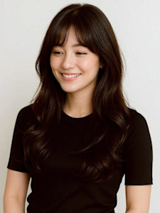 くびれレイヤー ダークブラウン 似合わせカット - miroa vita 平尾掲載