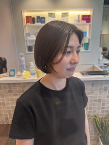 ミニボブ/アッシュグレー - 半個室 rire hair 大野城店掲載