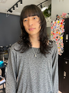 メンズレイヤーウルフカット