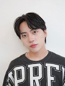 men's/メンズ/ブルーブラック/フェザーパーマ - Lond un Maison. 原宿【ロンド アン メゾン】掲載