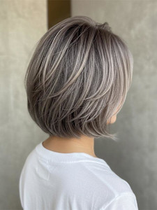 #白髪ぼかし　#レイヤーカット - Pinot　Men's掲載