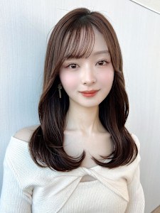 30代40代に人気後れ毛がかわいいくびれヘアシャギーレイヤー - AFLOAT/L 錦糸町【アフロートエル】掲載