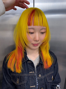 セクションカラー　デザインカラー　ハイトーン　原宿/表参道 - Null 原宿店 デザインカラー/ダブルカラー掲載