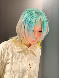 ルーツカラー　デザインカラー　ハイトーン　表参道/原宿 - Null 表参道本店 デザインカラー/ダブルカラー掲載