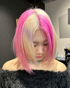 セクションカラー　デザインカラー　ハイトーン　表参道/原宿 - Null 表参道本店 デザインカラー/ダブルカラー掲載