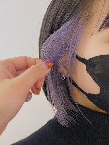 インナーカラー【black×white lavender】 - ACT harajuku掲載