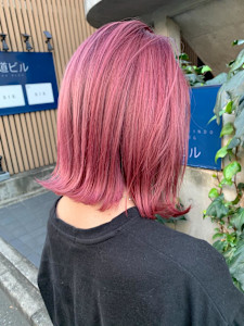 外はねボブ　ハイトーンピンクカラー - ACT harajuku掲載