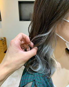 ブルーアッシュ/シルバー/インナーカラー - ACT 十条店掲載