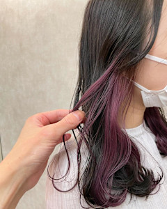 ピンクパープル/インナーカラー/イヤリングカラー - ACT 仙川店掲載