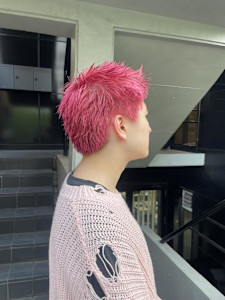 メンズショート/スパイキーショート/ピンク - ACT 三鷹店掲載