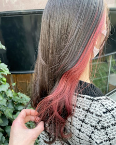 クリアピンク×インナーカラー　イヤリングカラー - ACT 三鷹店掲載