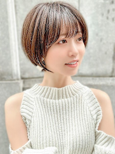 ボブ/レイヤーカット/縮毛矯正/韓国ヘア/顔周り/原宿/前髪