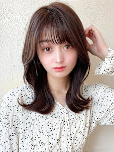 2wayバングでイメチェン顔まわりレイヤーのくびれヘアが人気 - AFLOAT/L 錦糸町【アフロートエル】掲載