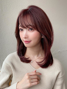 30代40代に人気後れ毛がかわいいくびれヘアシャギーレイヤー - AFLOAT/L 錦糸町【アフロートエル】掲載