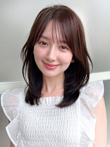 30代40代に人気後れ毛がかわいいくびれヘアシャギーレイヤー - AFLOAT/L 錦糸町【アフロートエル】掲載