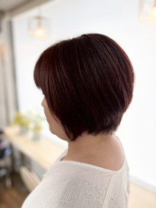 丸いシルエットのチャーミングショート - HAIR MAKE FELIX 板宿店掲載