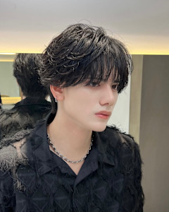 men's/メンズ/ダウンパーマ/黒染め/韓国/フェザー - Lond un Maison. 原宿【ロンド アン メゾン】掲載