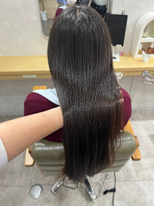 髪質改善ストレート！