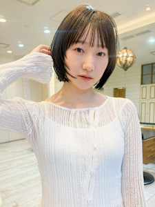 渋谷/ミニウルフ/フェザーパーマ/ボブ/ホワイトグレージュ - Neolive ＆ 渋谷店掲載