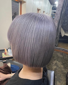 【上品な透明感ボブ】ラベンダーシルバー - Arglarte掲載