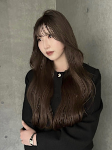 レイヤーカットフェイスレイヤーミルクティーブラウン - YOKE掲載