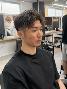 大宮/カット/パーマ/毛流れ/センターパート