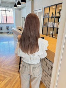 ブリーチ一回〜ベージュカラー