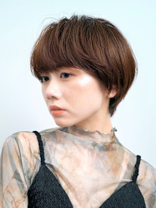 くびれヘア/アプリコットオレンジ/レイヤー/ショートボブ/韓 - Lond un Maison. 原宿【ロンド アン メゾン】掲載