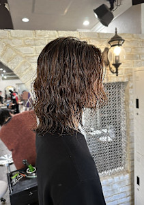 メンズロングウェーブパーマ