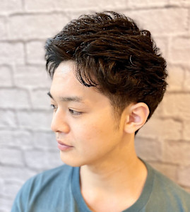 ツーブロックショートアップバングビジネスヘア【新宿/理容室】 - 銀座マツナガ 新宿パークタワー店掲載