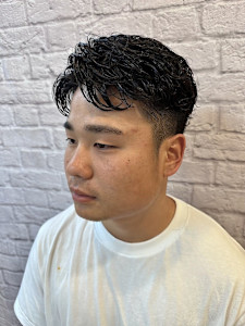 ショートナチュラルハードパーマ【新宿/理容室/バーバー】 - 銀座マツナガ 新宿パークタワー店掲載