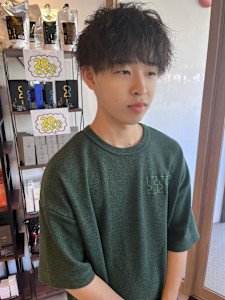 メンズスパイラルパーマ - 半個室 rire hair 香椎店掲載