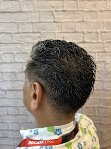 オールバックパーマ×6mm刈り上げ！