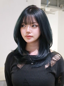 ロングくびれヘアおくれ毛前髪カット美髪_ba549101 - IT by ALBUM 下北沢店掲載