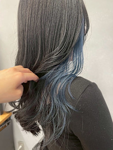 インナーカラーブルーシルバー×アッシュグレー＊透明感カラー - mulah掲載